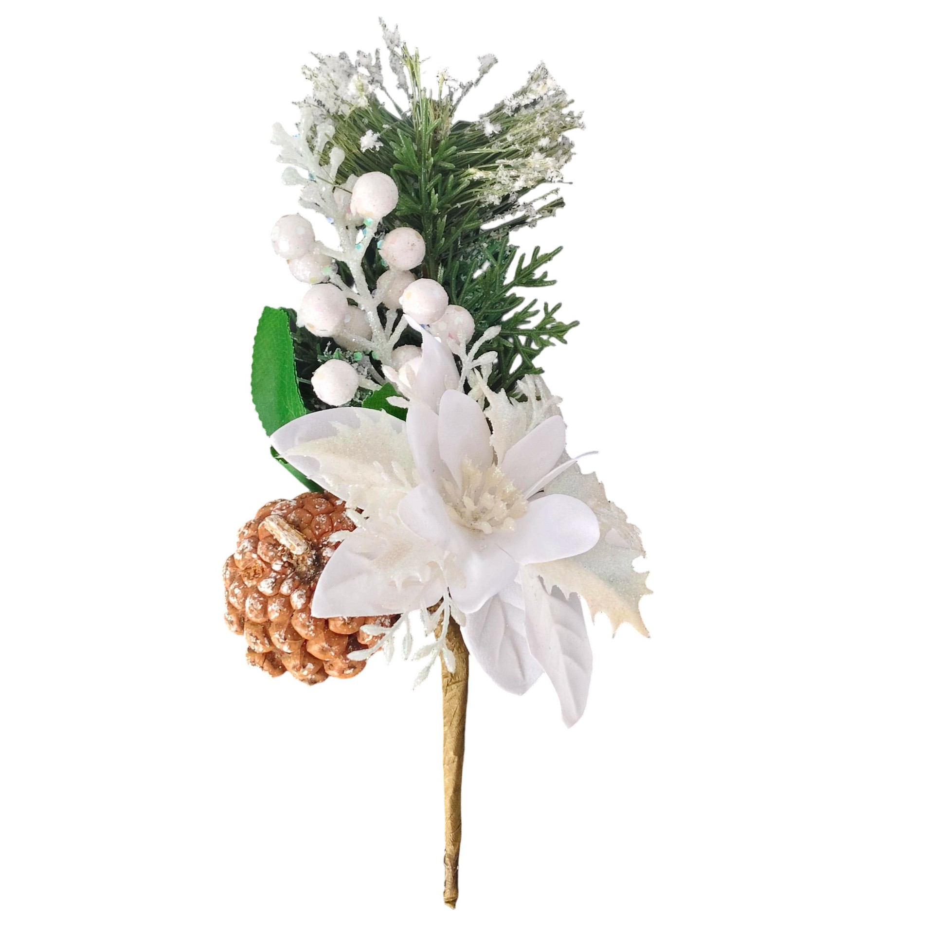 Navidad flores de Navidad pinos tapones decoración para el hogar flores simuladas decoración de Navidad disparar props adornos Amazon
