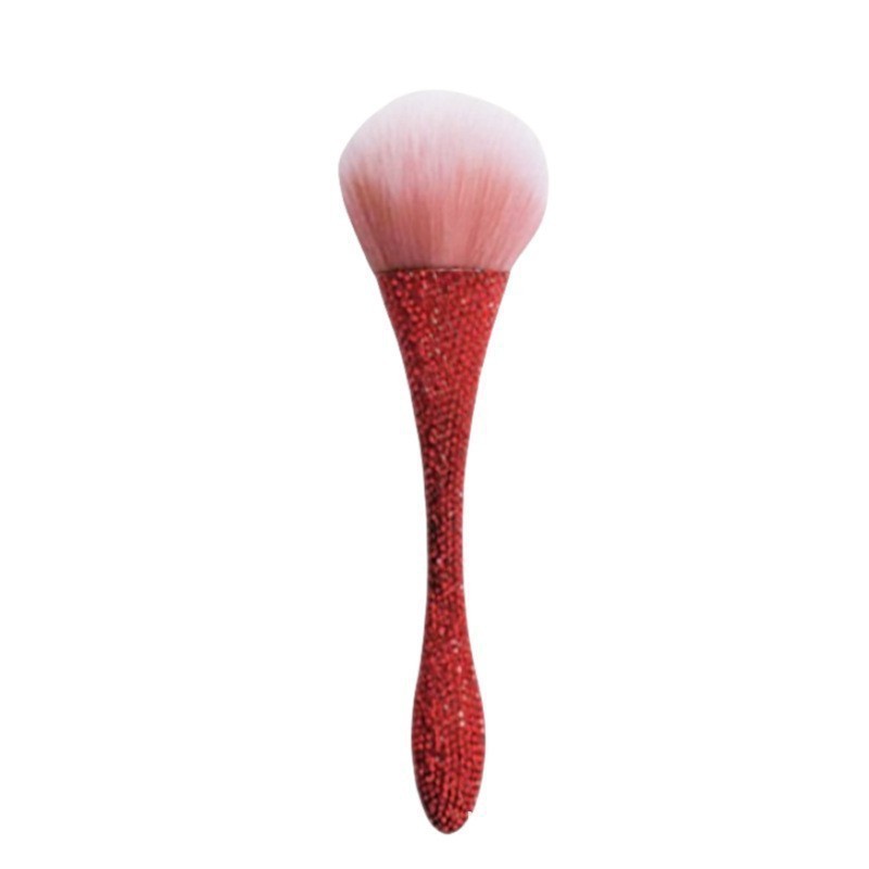 Brocha para Polvo de Manicura y Maquillaje de Nylon Suave para Limpieza de Uñas y Colorete