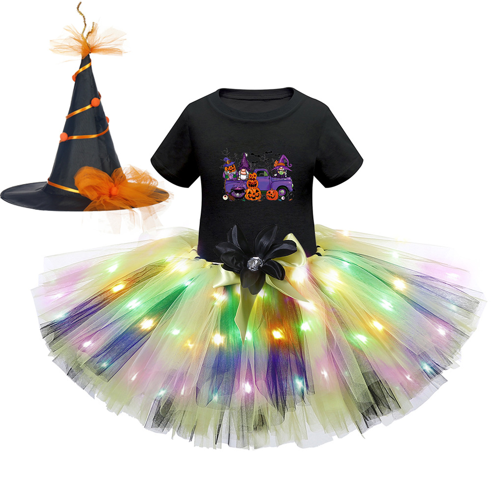 Хэллоуин светодиодный костюм с короткими рукавами 18