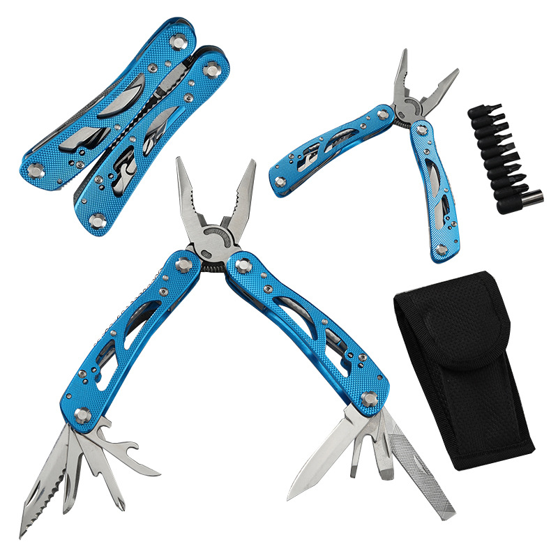 跨境便携式折叠钳户外露营工具多功能不锈钢刀户外露营必备多用途