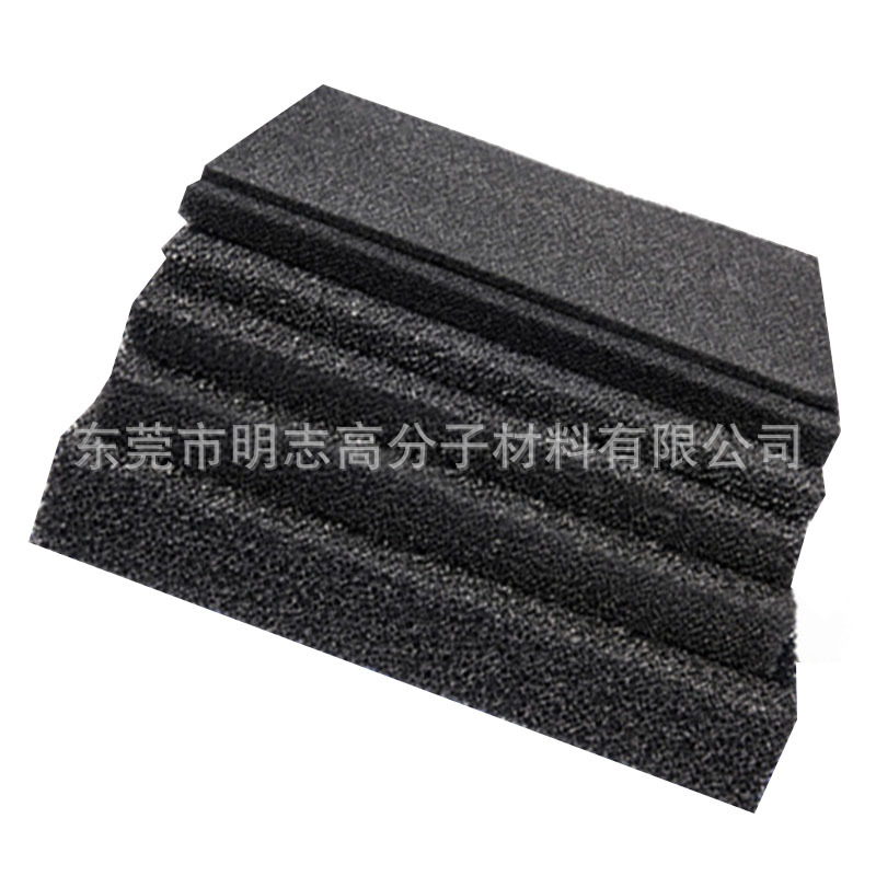 黑色细孔鱼缸生化过滤海棉 聚氨酯网状海绵 高密度空气防尘爆破棉