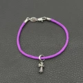 Purple Cross Bracelet