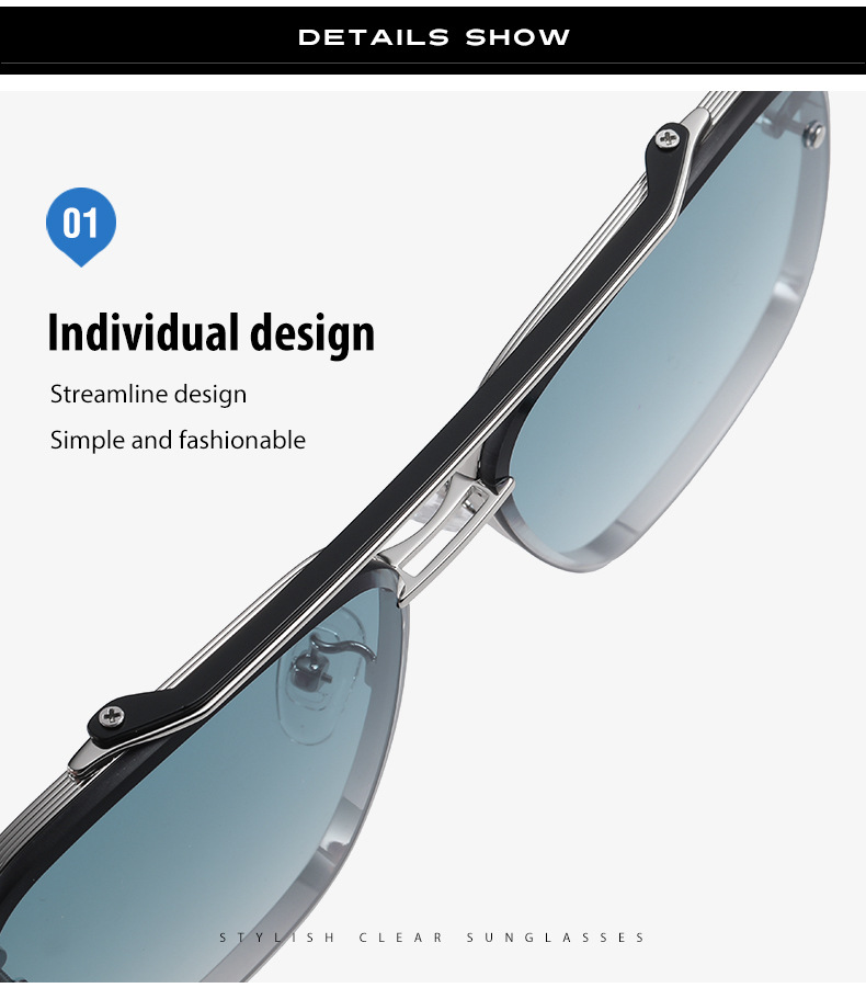 Title 6, Óculos de sol gradientes polarizados coloridos ...