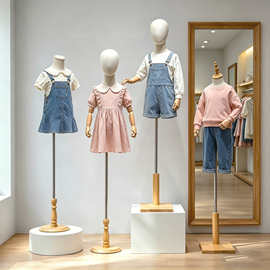 服装店儿童模特展示架橱窗半身假人偶童装店男女小孩全身模特架