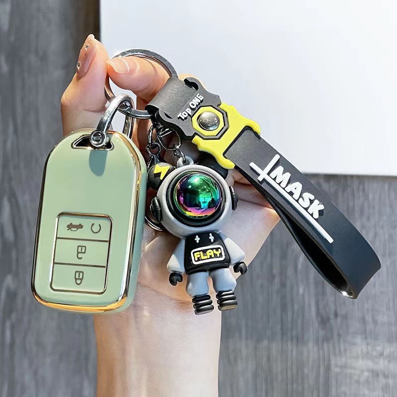 Caricatura violenta oso colgante llavero de PVC colgante llave de goma blanda juegos de videojuegos de muñeca ciudad pequeño regalo pequeño regalo