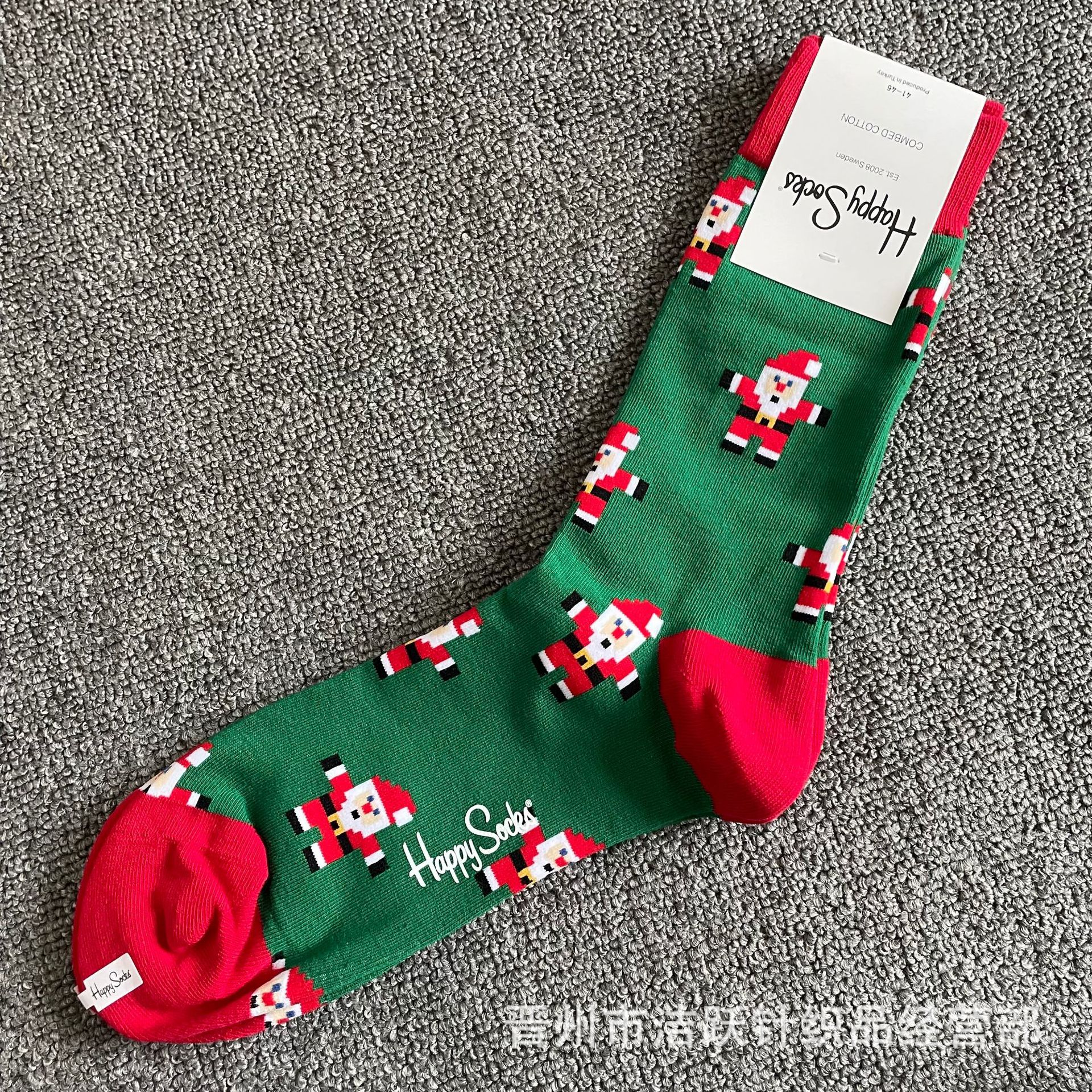 Happy socks新品高品质ハイレザー男性ソックススウェーデンコットンソックスファッションソックスカップルinsロング美脚ソックス
