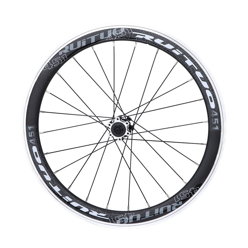 RUITUO 451 juego de ruedas de freno de disco tirón recto anillo de cuchillo grande cubo de rueda de coche plegable 20*1-/8 5 anillo de Peilin 120