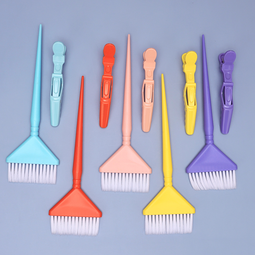 Herramientas de cepillo de teñido de aceite de peluquería salón profesional de teñido de cabello peine de teñido de cabello mango de cepillo de teñido de cabello unilateral pelo blando unilateral peine de teñido de cabello