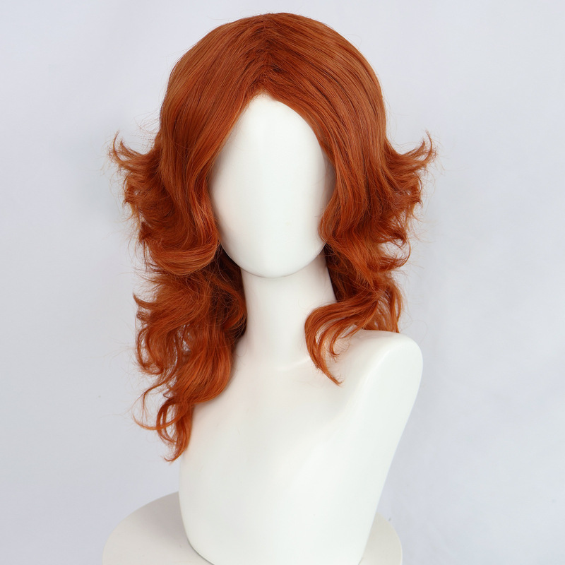 Tinker Bell and the Pirate Fairy Princess Sarina Orange Medium Long Curly Cos Anime Wig