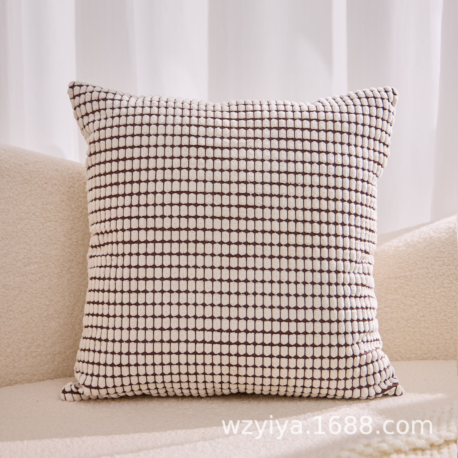 Transfronterizo de maíz meandruño almohada cubierta de asiento sofá sala de estar de oficina almohada de cintura de automóvil núcleo