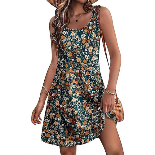 2025 cross-border Amazon spring and summer women's clothing new casual European and American park-collar printed dress