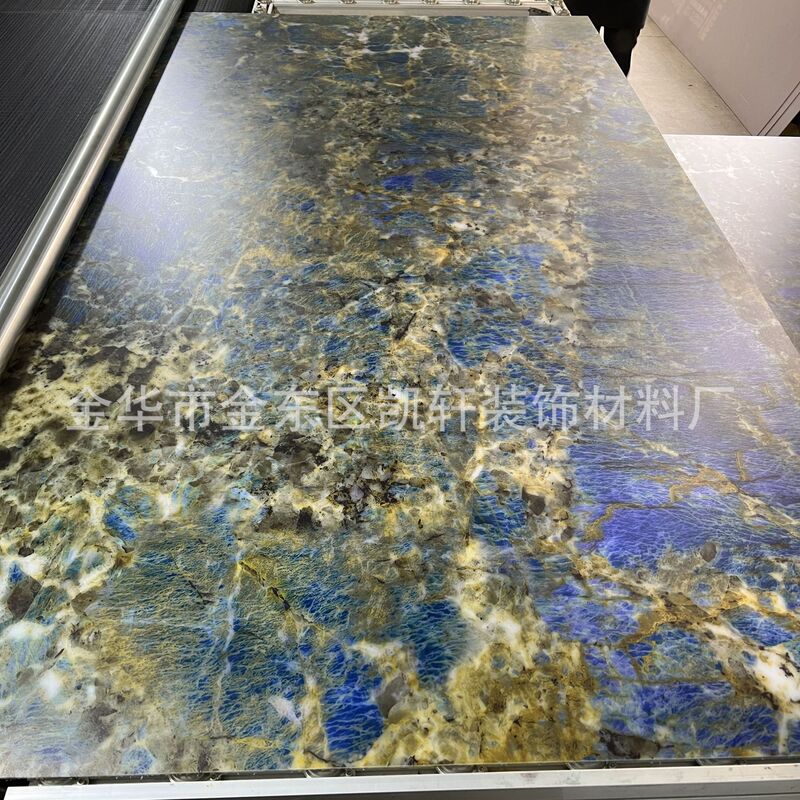 Uv壁板プリント画金板木の装飾面の炭素結晶板倉庫里南の箔押し透明板の波板の背景壁|undefined
