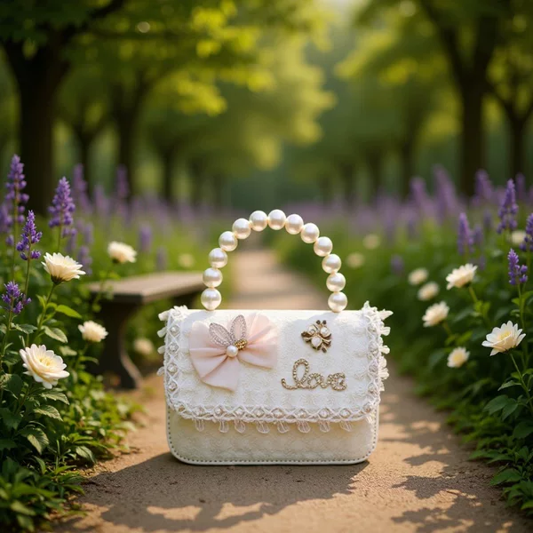 New Children's Small Satchel Fashion Pearl Hand Crossbody Bag Princess Elsa Stylish Cute Little Girl Shoulder Bag
