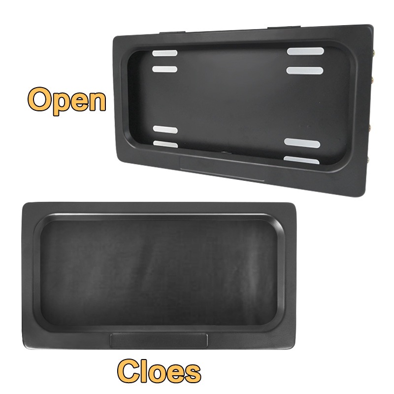 Cross-Border Amazon Us Standard Electric Dual License Plate Holder License Plate Frame Canada One to Two Control License Plate Frame