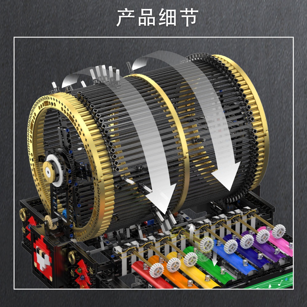 Yuxing Fantasy Paradise nuevo producto 10170 caja de música regalo para niños y niñas bloques de construcción eléctricos juguetes