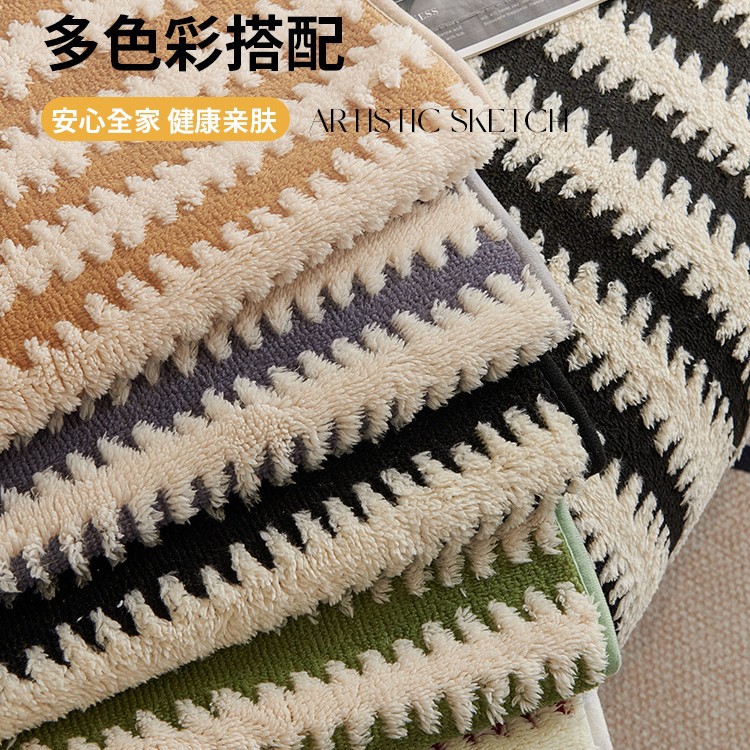 Cojín de sofá de peluche otoño y invierno de una sola pieza de sofá cubierta de alta calidad 2024 nuevo cojín de sofá recto grueso