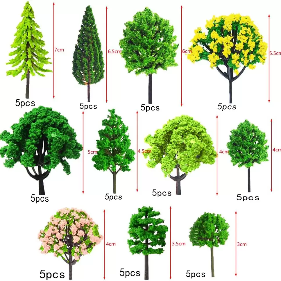 微景观DIY材料迷场景树模型小树微缩景观绿植迷你仿真塑料树