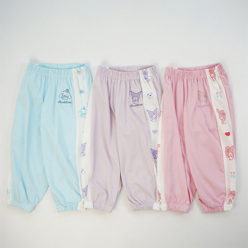 Spring 2026 Thin Children's Anti-Mosquito Pants, Pure Cotton Jogger Sports Pants for Older Children, Summer Pants for Toddlers and Babies