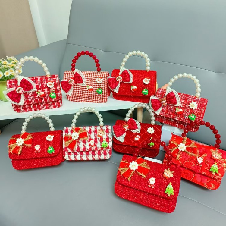 2024 niños Año Nuevo bolso de Año Nuevo niñas bolso de Año Nuevo rojo princesa Aisha bolso de mano de horno oblicuo mochila de niñas