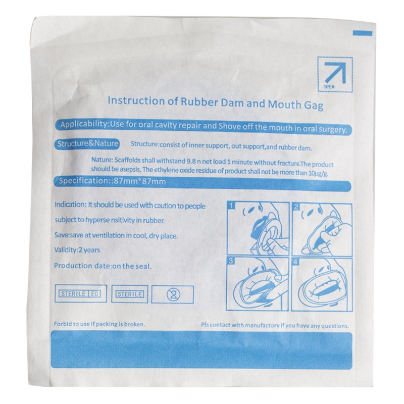 Material dental barrera de goma abridor de boca oral barrera de goma desechable abridor de boca consumibles dentales