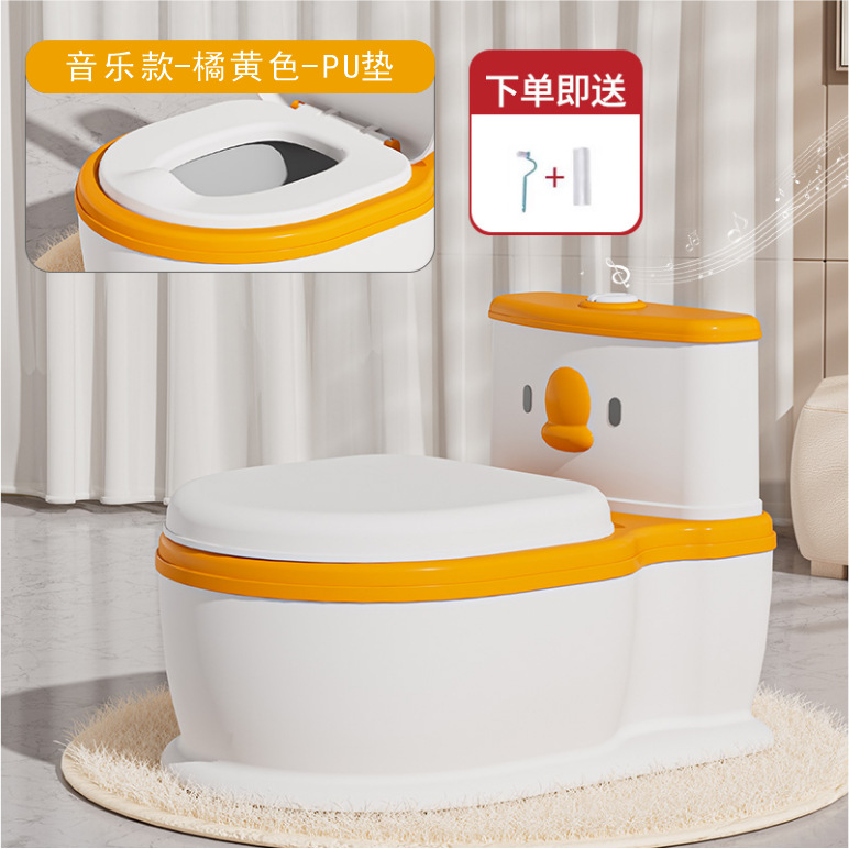 Fuente Fábrica Música de simulación Inodoro para niños Inodoro de simulación para bebés Número ampliado Entrenamiento del urinario para niños y niñas