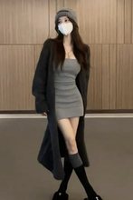 春夏慵懒感长款针织开衫女奶系穿搭韩系温柔风软糯糯毛衣外套