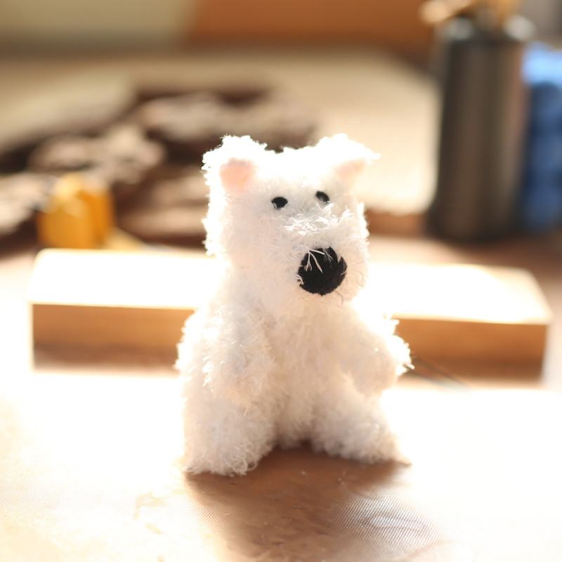 Llavero de peluche perrito, lindo, viral en Douyin, colgante para bolso, regalo