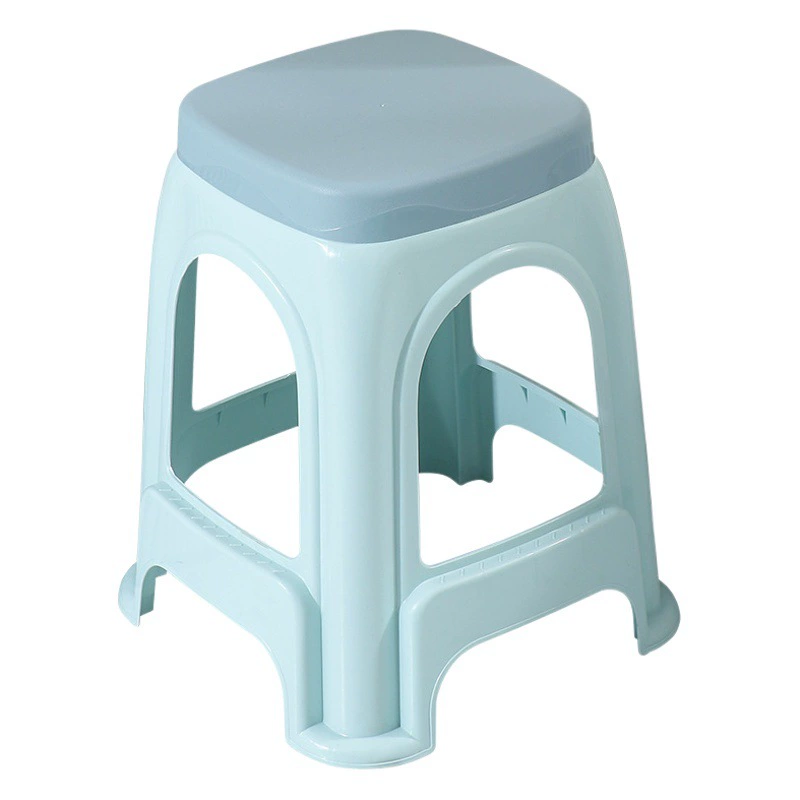Утолщенный пластиковый табурет, домашний стул, квадратный табурет, пластиковая скамейка для взрослых, простая высокая складная оптовая продажа