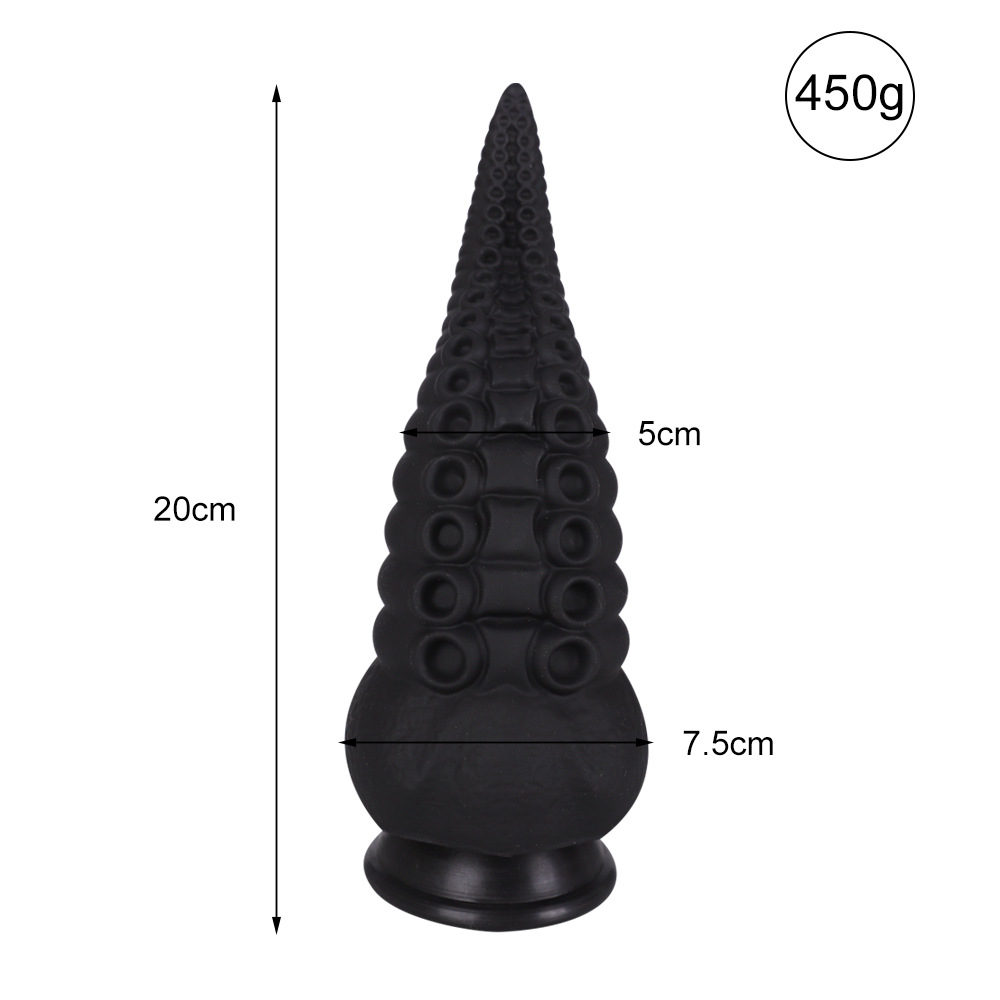 Silicona líquida color mezclado pulpo anal plug anal suave unisex de forma especial expansor anal dildo pene