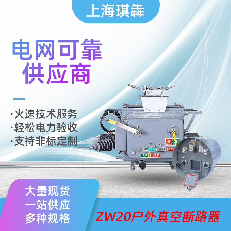 zw20户外高压真空断路器sf6六氟化硫智能看门狗柱上分界开关10kv