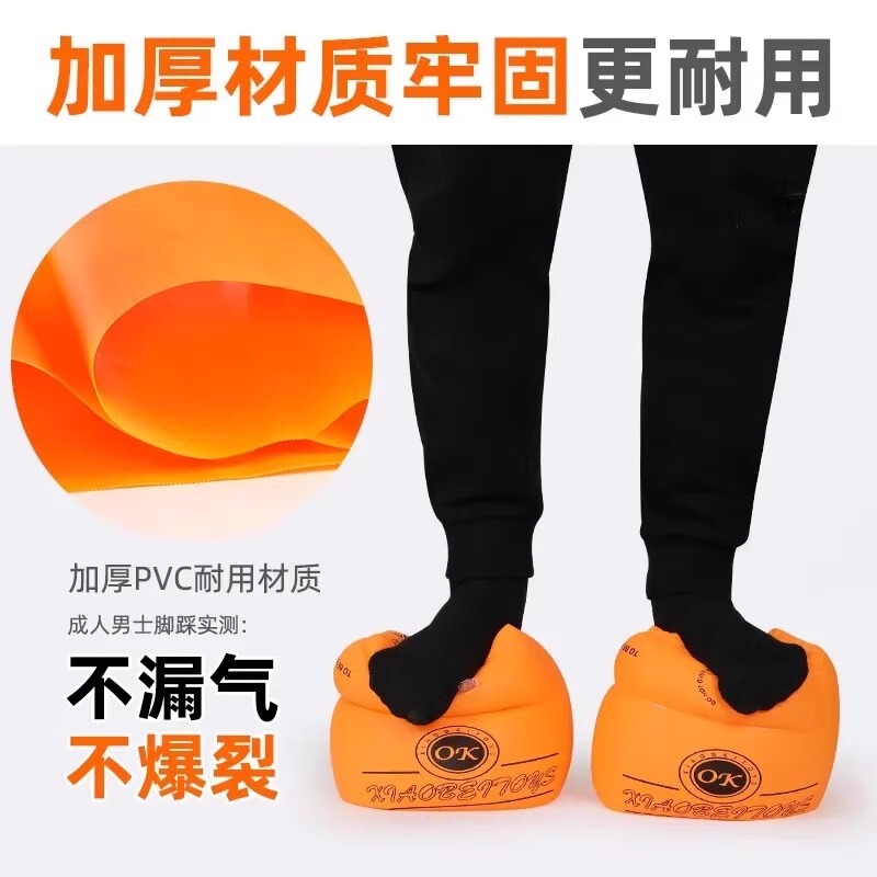 2个赠打气筒儿童游泳圈水袖气囊手臂漂泳袖好物|undefined