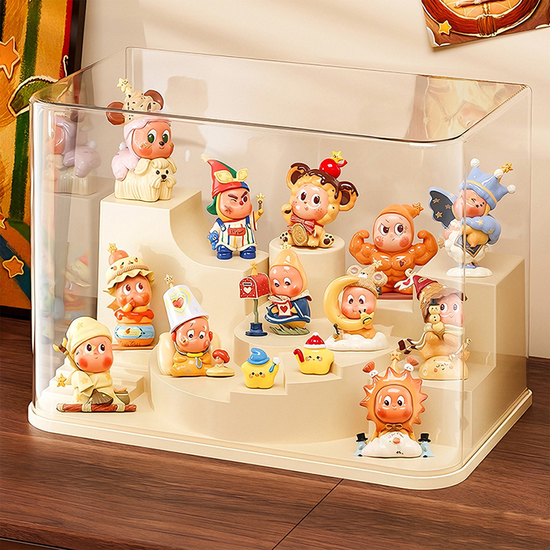 Blind Box Storage Display Rack Transparent Acrylic Figure Display Cabinet Starman Pop Mart Storage Box Large Capacity