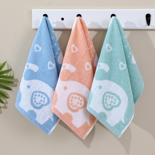 Cotton children's soft cartoon towel for face washing for home use…
