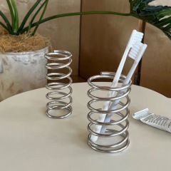 【卓上設置簡単】ins シンプル収納ラック 浴室用 化粧品 ステンレス製 歯ブラシ 家庭用ラック