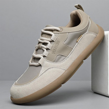 夏季户外复古运动潮鞋软底耐磨百搭休闲板鞋时尚简约款新品男鞋