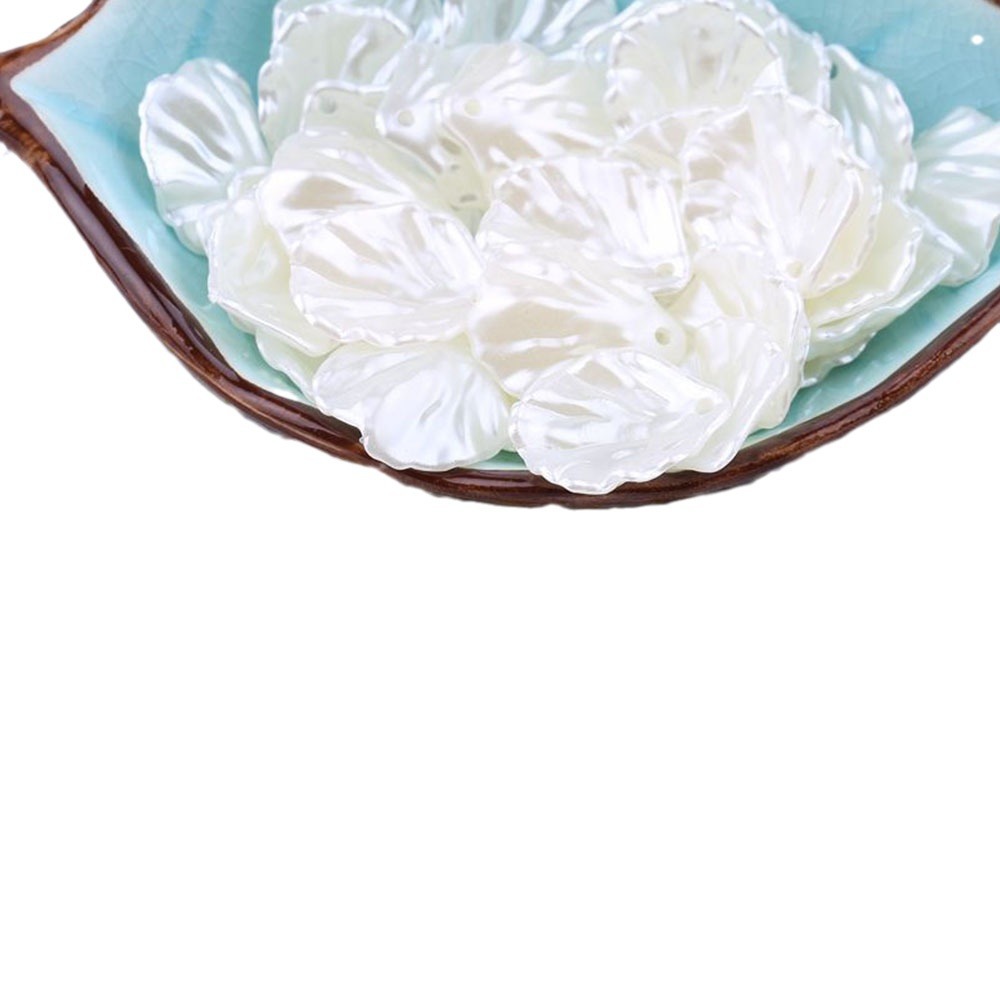 Hoja de col material acrílico DIY material pinza de pelo hecha a mano accesorios de fabricación de tocado perlas sueltas perlas