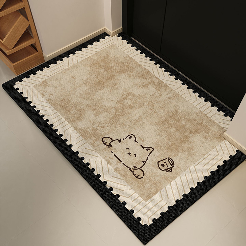 Cute Animal Cartoon Entrance Door Mat, Stable Non-Slip Absorbent Foot Mat for the Hallway, Outdoor Dirt-Resistant Diatomaceous Earth Mat Cute Animal Cartoon Entrance Door Mat, Stable Non-Slip Absorbent Foot Mat for the Hallway, Outdoor Dirt-Resistant Diatomaceous Earth Mat