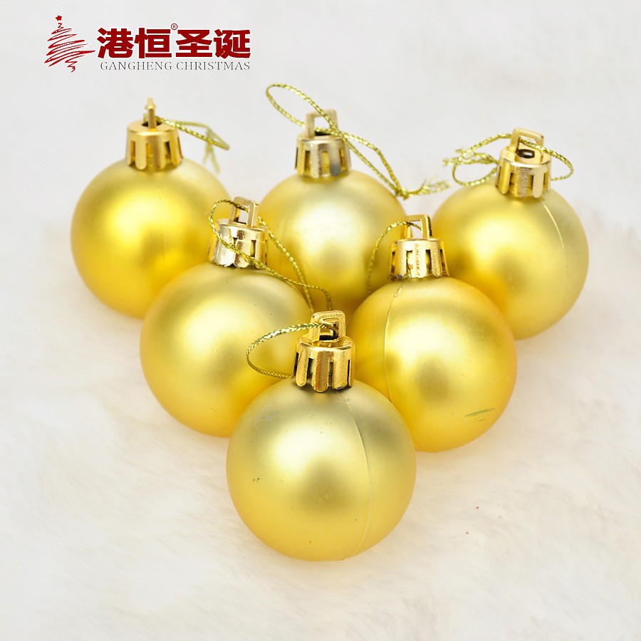 Bola de Navidad de plástico galvanizado suministros de decoración de Navidad árbol de Navidad colgante 4 cm6cm8cm Plata Mate BOLA DE Navidad