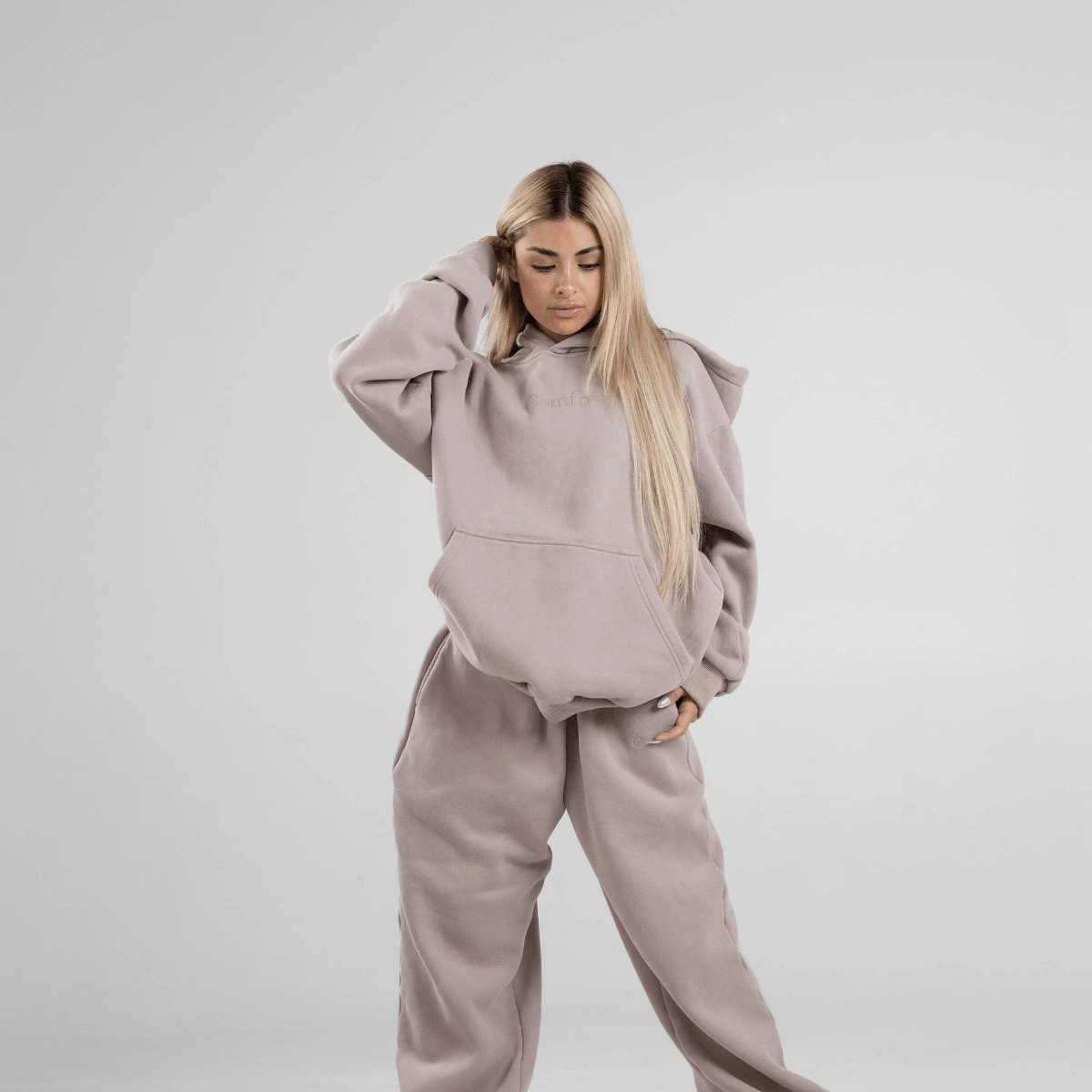 001COMFRT экспортный трансграничный костюм-толстовка с вышивкой, европейская и американская одежда, топы и брюки