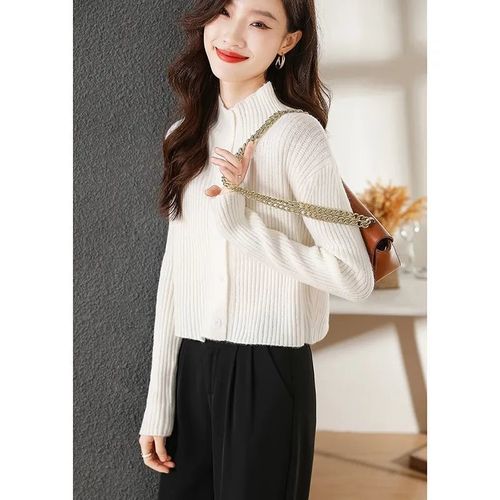 Fall/Winter Soft, Drapey, & Timeless Style: Women's Fashionable, Slimming, Chic, Youthful-Enhancing Knitted Base Layer Sweater – Perfect for Outerwear