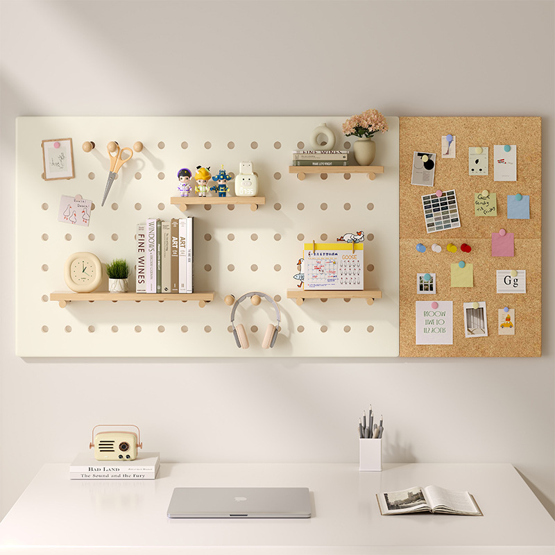 Estante de almacenamiento de paneles de agujeros en pared estante de almacenamiento de pared tablero de mensajes estante de exhibición de fotos estante de decoración