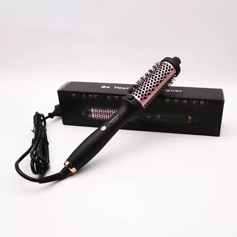 Cross-Border Dedicated Amazon Plug-In New Curling Iron That Does Not Damage Hair Lcd Electric Comb Roller Curling Comb