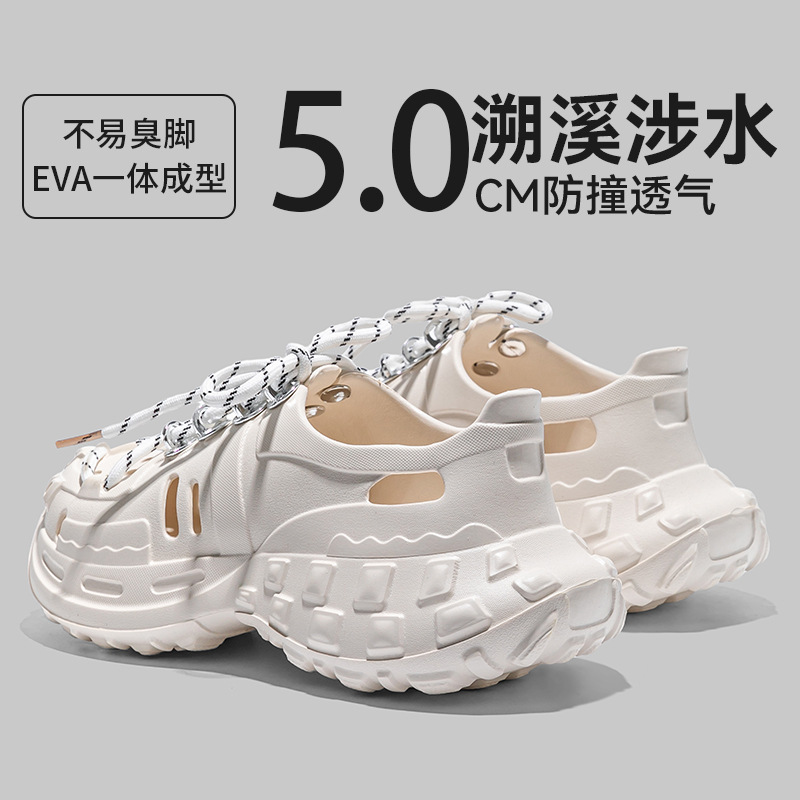 Summer Crocs-style slippers