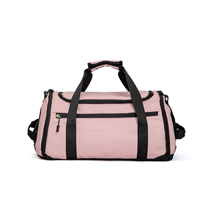 Bolsa de viaje impermeable, bolsa de acondicionamiento físico de película de cuero de gran capacidad, bolsa de equipaje de comercio exterior, bolsa de entrenamiento de separación seca y húmeda.