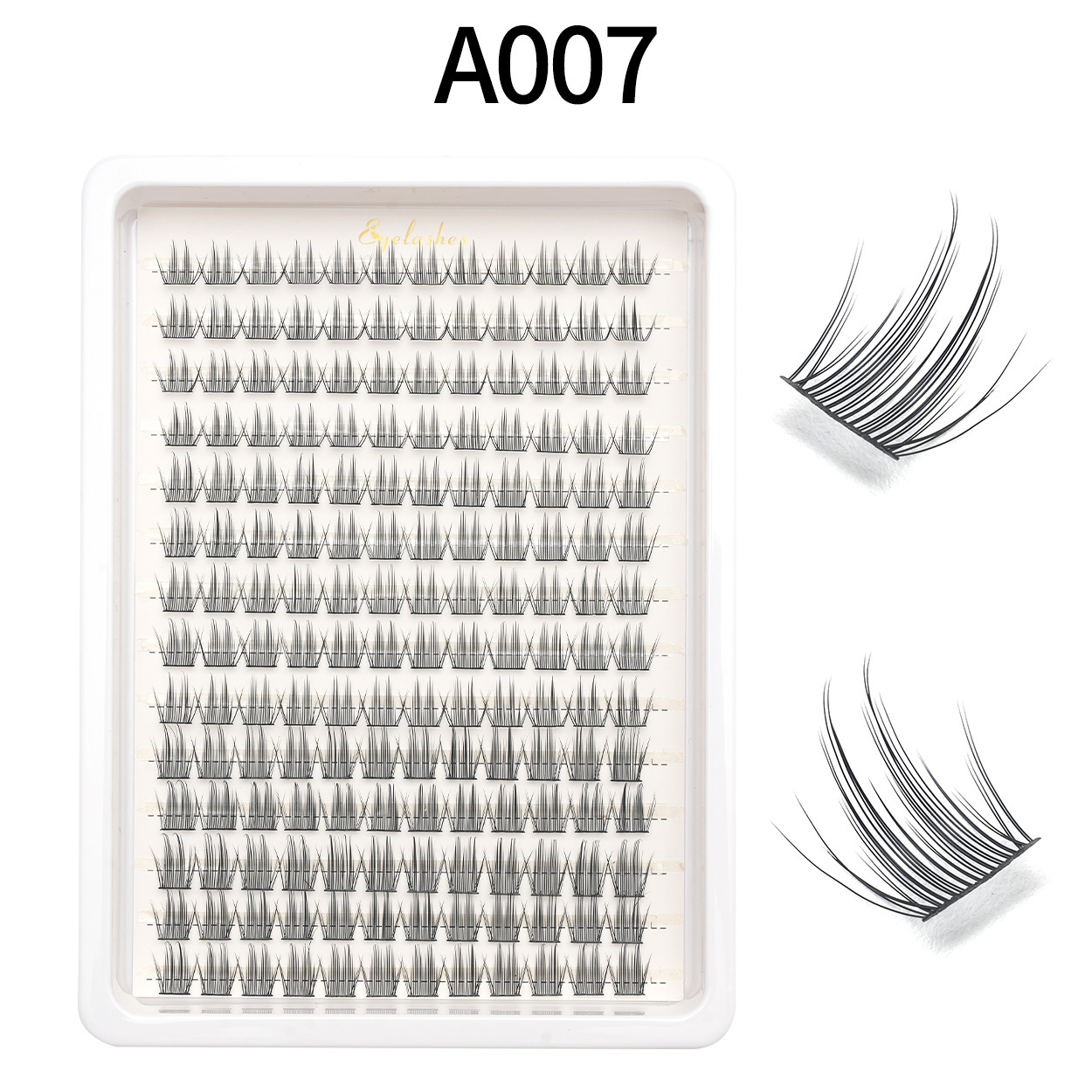 Amazon falsas pestañas venta caliente comercio exterior euroamericano cabello D曲 DIY ojos pestañas al por mayor