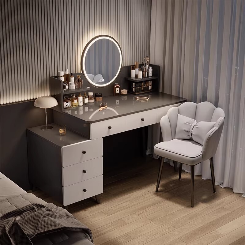 Dressing Table Makeup Table Modern Bedroom Simple 2026 New Model Small Apartment Master Bedroom Storage Dresser Bedside Table Integrated Dressing Table Makeup Table Modern Bedroom Simple 2026 New Model Small Apartment Master Bedroom Storage Dresser Bedside Table Integrated