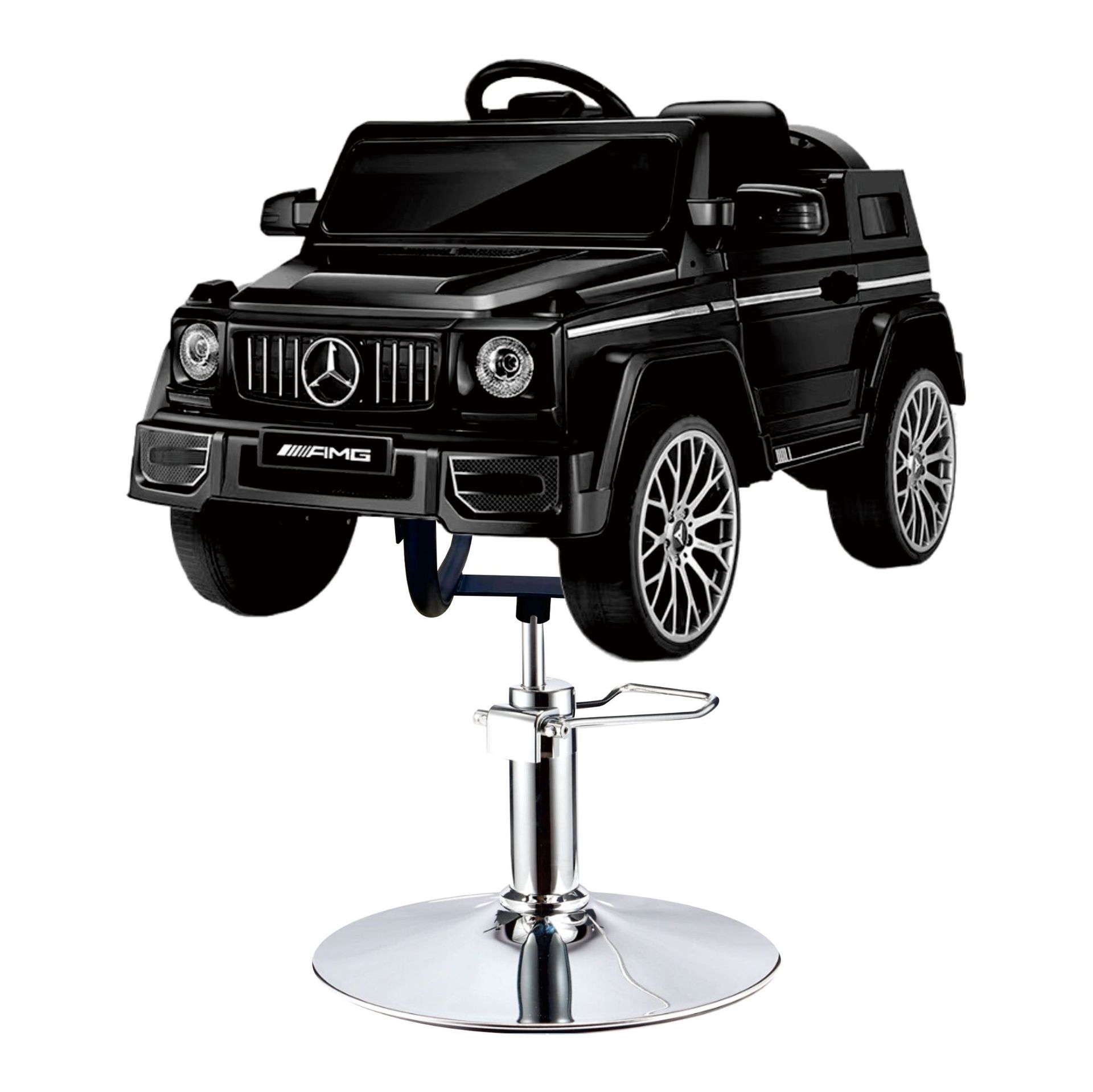 Asiento de peluquería eléctrico para niños, silla de peluquería para automóvil, silla giratoria elevadora, música, salón de peluquería para niños, silla de corte para niños image 8