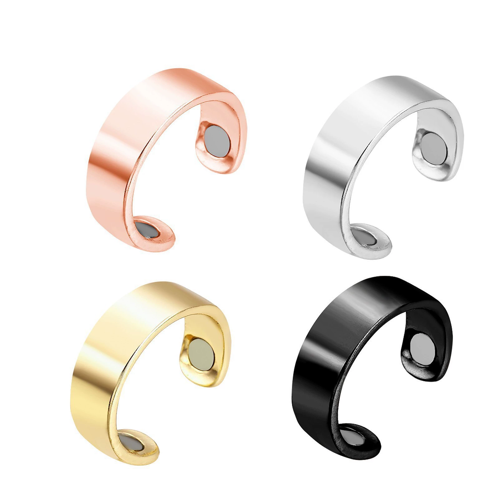 Magnetic creative one size ring with stone, European style, Amazon