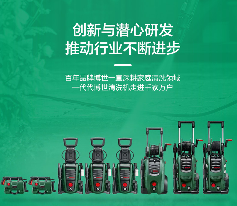 Bosch High-Pressure Cleaning Machine, Car Washing Machine, Household Self-Priming High-Power Water Gun, Garden Floor Washing Machine, Intelligent Pure Copper Water Pump