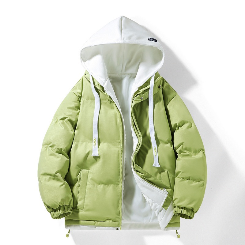 Capa de algodón de pluma transfronteriza de invierno para hombres dos piezas con capuchón de algodón de tamaño grande para hombres chaqueta de algodón cálida de moda image 10